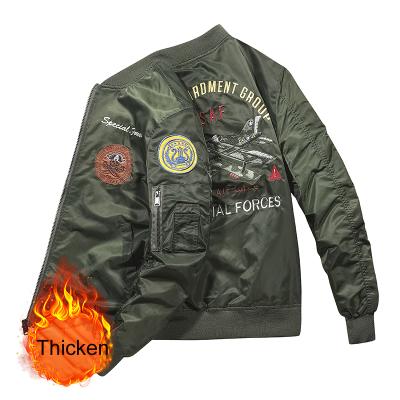 China China Viable Manufacturer Hot Sale Outwear Casual Army Green Fall Zip Up Custom Nylon Men Bomber Jacket for sale