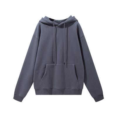 China Anti-Wrinkle Factory Direct Supplier Men Long Sleeve Blank Pullover Cotton Hoodie for sale