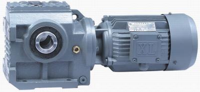 China Hollow Shaft Helical Worm Gear Motor Gearbox With Cast Iron Housing , High Efficiency for sale