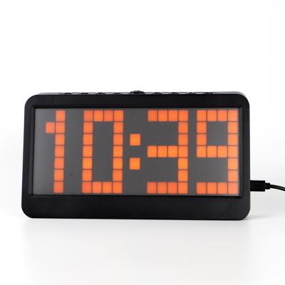 China Minimalist Led Digital Alarm Clock Led Matrix Clock for sale