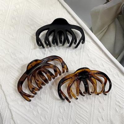 China European And American Style Fashion Plastic Hair Claws Clips Hair Ornaments Large Size Frosted For Women for sale