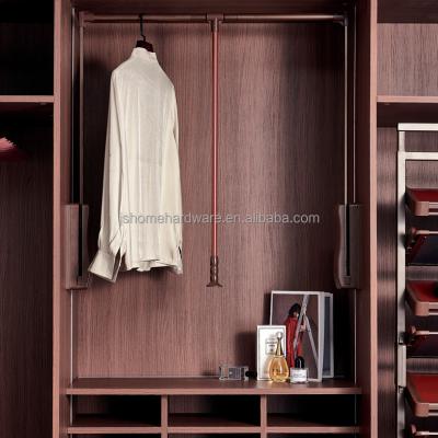 China RMS Wardrobe Hardware Modern Fittings Lowering Hanger Soft Close Hydraulic Wardrobe Lift for sale