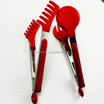 China Sustainable Multifunctional Kitchen Cooking Barbecue Silicone Food Clip for sale