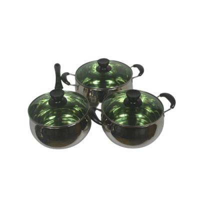 China Sustainable High Quality Wholesale Home Kitchen Stainless Steel Soup Pot Set for sale