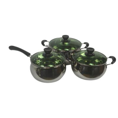 China Kitchen Cooker Stainless Steel Pots Kitchen Utensils Set Viable Hot Selling Utensils for sale