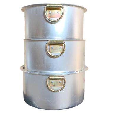 China Sustainable High Quality Aluminum Pot Set Stock Pot Commercial Multifunctional Aluminum Cooking Pot Set for sale