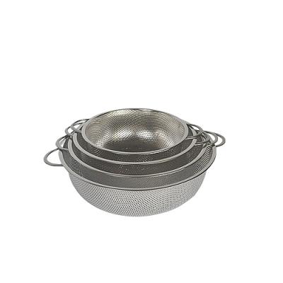 China Sustainable Most Popular Kitchen Accessories Stainless Steel Sink Wire Basket With Handle for sale