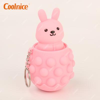 China Wholesale Newest Squeeze Toy Soft Toy Keychains Push Bubble Bubble Material Funny Animal Anti Stress Toy Fidgety Person Eco-friendly Material for sale