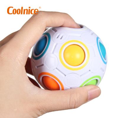 China Toy Special Children's Puzzle Magic Rainbow Ball Pressure Football Cube Educational Game Toy Wholesale for sale