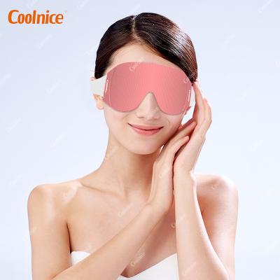 China Moisturizer Newcomer Wholesale USB 3D Sleep Eye Mask Heating Reusable Silk Eye Mask for sale