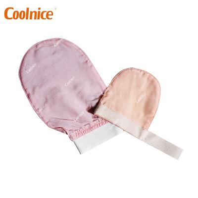 China EXFOLIATE Natural Turkish Hammam Silk Bath Gloves Exfoliator Spa Glove Drop Glove Kese Women Christmas Women Girls Gift for sale