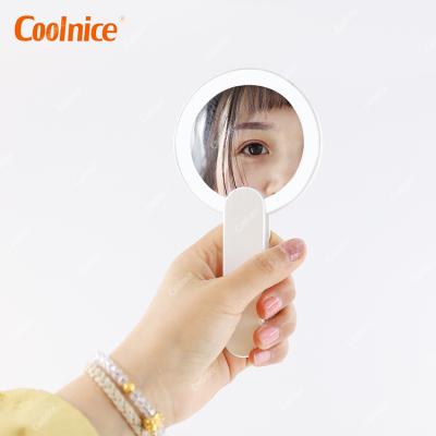 China Low Moq Hot Selling Lighted Mini Makeup Mirror Travel Makeup Mirror Lighted Pocket Led Mirror For Beauty Cosmetic for sale