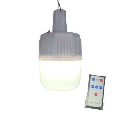 China Portable 2022year Garden Solar Rechargeable LED Emergency Light Bulbs With Remote Control for sale