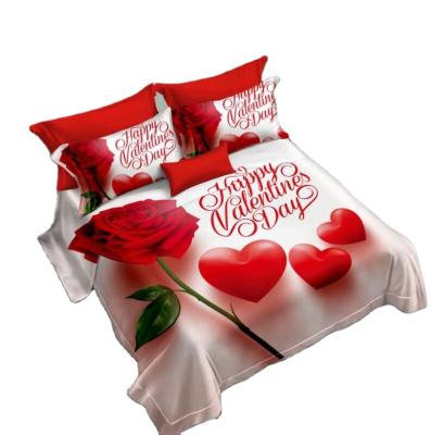 China Disposable Digital Printing Poker Chip Series Frosted Bed Set Two Piece Set Bedroom Comforter Set Comforter Bedding Sets for sale