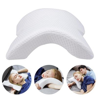 China Anti-Snore Arch Memory Foam Sleep Neck Pressure Belt Arm Rest Hand U-Curved Cervical Pillow Couple Desk Side Support for sale