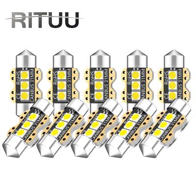 China Canbus Festoon-31MM 36MM Festoon LED C5W C10W LED Bulbs 39MM 41MM Interior 3030 SMD Car Dome Reading Lights Auto Trunk Lamp 12V 6000K White for sale