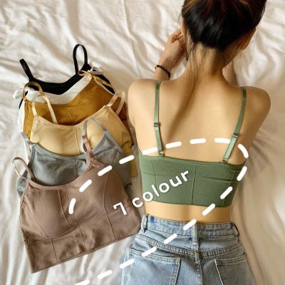 China QUICK DRY Manufacturers Lead Sales Of The Most Popular Seamless Chest Sports Gaff Tube Chest Girl Top Wrapped Lady Vest Seamless Bra for sale