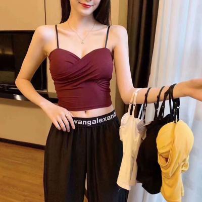 China QUICK DRY manufacturers direct bra Korean high quality seamless vest adjustable top boob tube chest wire version strapless vest girl for sale