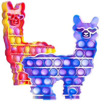 China Funny Educational Sensory Toy Anxiety Logic Strategy Push Noise Bubble Bubble And Relaxation Toys Kids Llama for sale