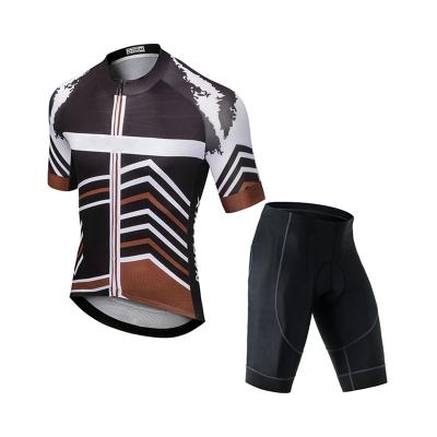 China Antibacterial Customized Logo Amazon Bicycle Wear Sports New Design Cycling Jersey Sets for sale