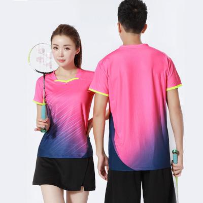 China OEM custom logo ping pong shirts clothing sports ping pong uniform tank tops sets for sale