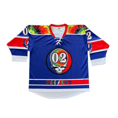 China Custom Printing Ice Hockey Fit Polyester Fabric Quick Breathable Ice Hockey Uniform Breathable Jersey for sale