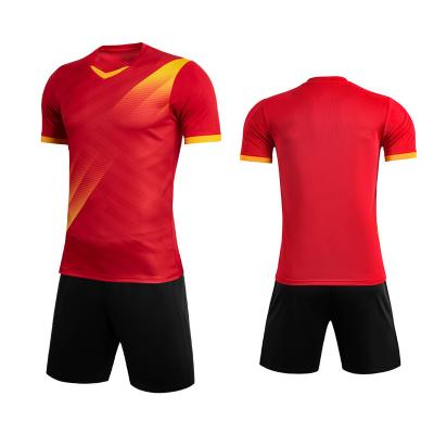 China Fabric: Breathable Wholesale OEM Polyester Soccer Uniform 100% Custom Made Shirts And Shorts High Quality Football Tank Top for sale