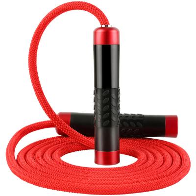 China Custom Lightweight Home Exercise Amazon Logo Fitness Durable PVC Alloy Weighted Jump Rope for sale