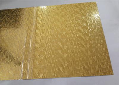 China Goldspiegel prägeartiges Aluminiumblatt, prägeartige Aluminiumplatten-Bau-Verwendung zu verkaufen