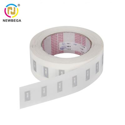 China Small Size RFID TAG MINI Key Inlay NFC Clear Wet Label Proximity Tag With Adhesive for sale