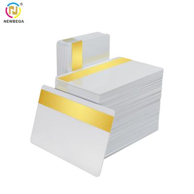 China Highly Isotropic 5/16 Magnetic Stripes Hico 4000oe 8.4mm Wide Gold Magnetic Stripe PVC Blank Card 3 Lanes For Securities for sale