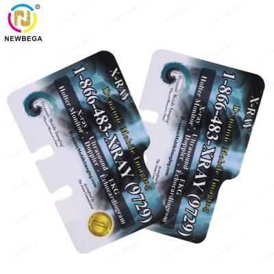 China Hotel Signs/Restaurant PVC/Advertisement/Plastic 65.3*101.5*0.76mm No Mold Fee Custom Printed Rolodex Cards for sale