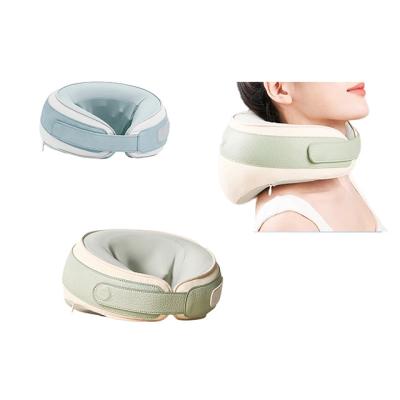 China Neck Kneading Hands Free Electric Neck Massager Electric Heating Neck Shiatsu n Neck USB Rechargeable Massage Pillow Products for sale