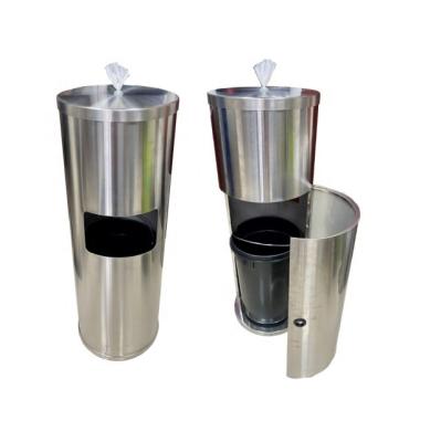 China Sustainable Stainless Steel Gym Wipes Dispenser Bin for sale