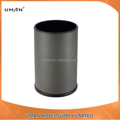 China Hotel Room Viable Hot Selling Leather Garbage Bin/dust bin/garbage bin for sale