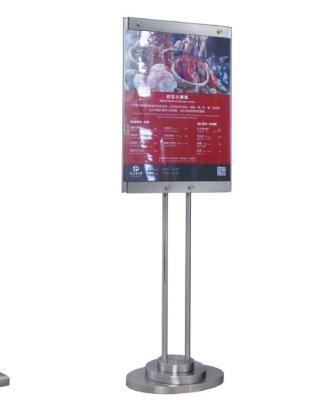 China Stainless Steel Hotel Stainless Steel A2 Sign Holder for sale