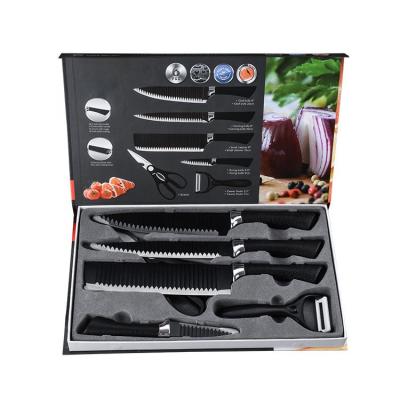 China 6 Pcs Viable Non-stick Coating Knife Set With Gift Box For Kitchen for sale