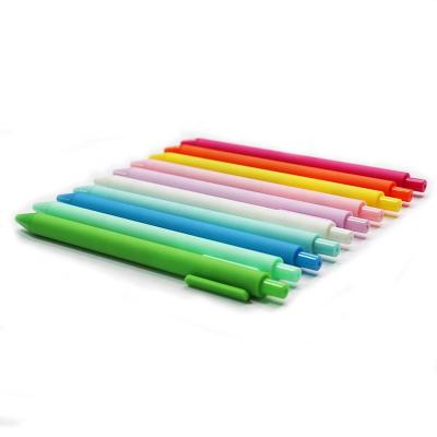 China Natural Candy Color Gel Ink Pens Stationery Student Office Supplies Promotional Gel Pens for sale