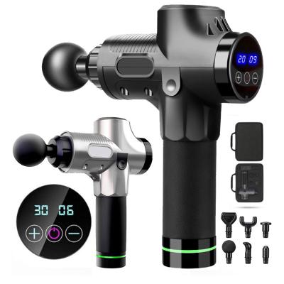 China Dropshipping Gym Custom 30 Speed ​​Massage Gun With LCD Screen Massager Vibration Gun / Fascial Muscle Massager for sale