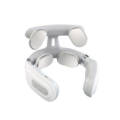 China 3d NECK Card White Card Shiatsu Neck Shoulder Shoulder Massager Wireless Rechargeable Multi-functional Intelligent Smart Electric Massager for sale