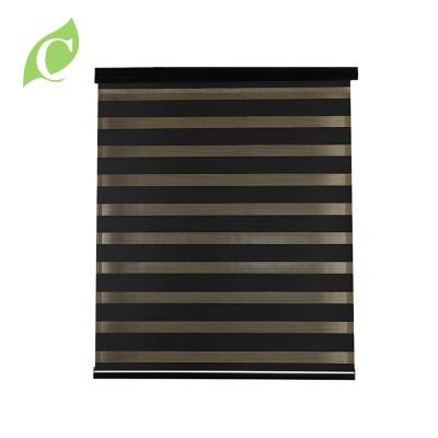 China Other Double Layer Blackout Turkey Zebra Moisture Resistant Blinds For Windows for sale