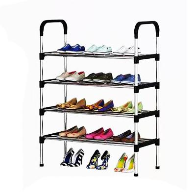 China Wholesale Eco-Friendly 4-Tier Shoes Organizer Home Shoe Rack Storage Rack for sale