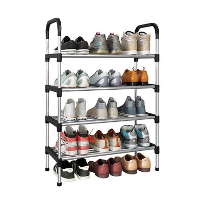 China 4-Tier Adjustable Multifunctional Home Storage Shelf Organization Steel Shoe Rack (Height) for sale