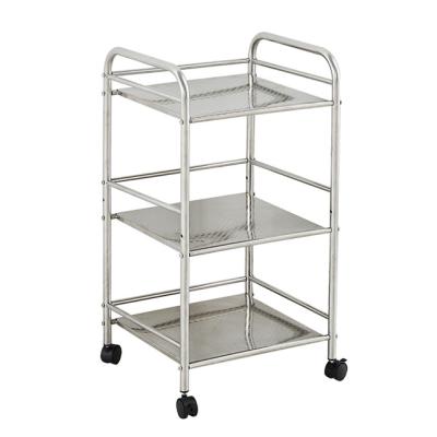 China Sustainable 3 Layers Stainless Steel Bathroom Corner Rack Kitchen Storage Shelf for sale