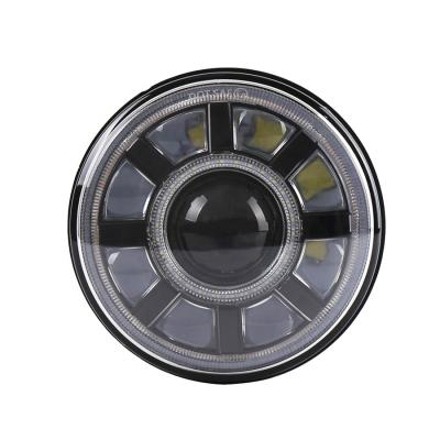 China auto lamp lighting system angel eyes offroad led headlight 7 inch round spotlight car led headlight DP-LH60R for sale