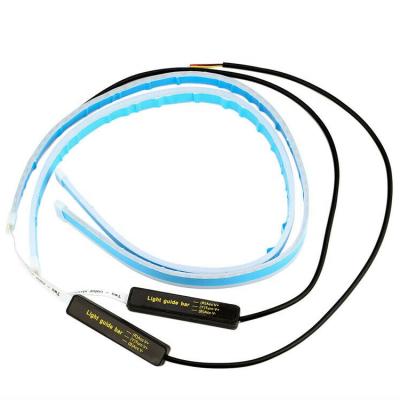 China 60CM LED DRL Lamp Daytime Running Strip Light For Car With Sequential Flowing Turn Signal Function Slimness for sale