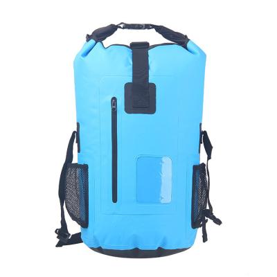 China Large Capacity PVC Sport Sports Bag Recycling Bag Mountaineering Diving Swim Outdoor Waterproof Bag Backpack for sale