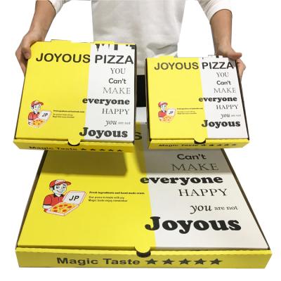 China Biodegradable Disposable Pizza Box Takeout Custom Printed Custom Size Disposable Recyclable Food Packaging Paper Boxes for sale