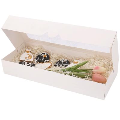 China Recycled Materials With Biodegradable Cookies Candy Festival Gift Box Window Fresh Flower Packaging Boxes for sale