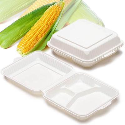 China Biodegradable Disposable Take Out Food Containers Biodegradable Lunch Box Disposable Packaging Biodegradable Food Container for sale